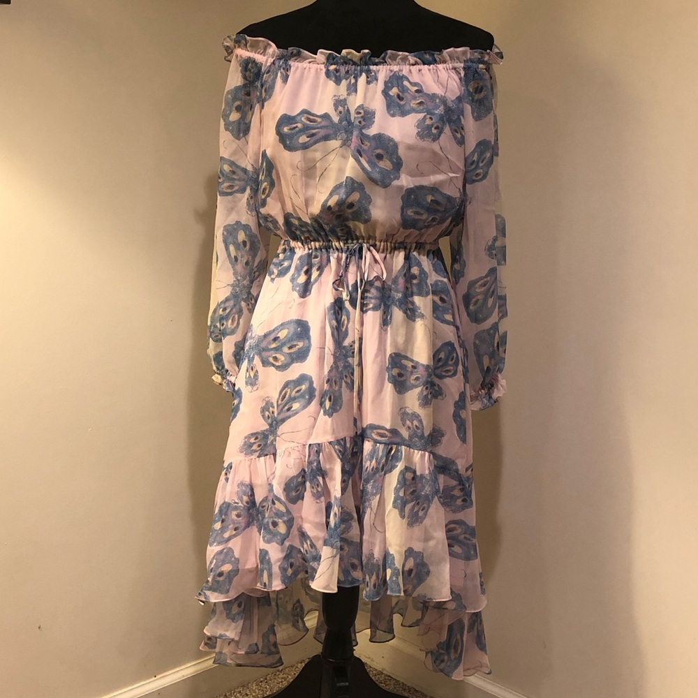Diane von Furstenberg Pink Butterfly Camila Dress
